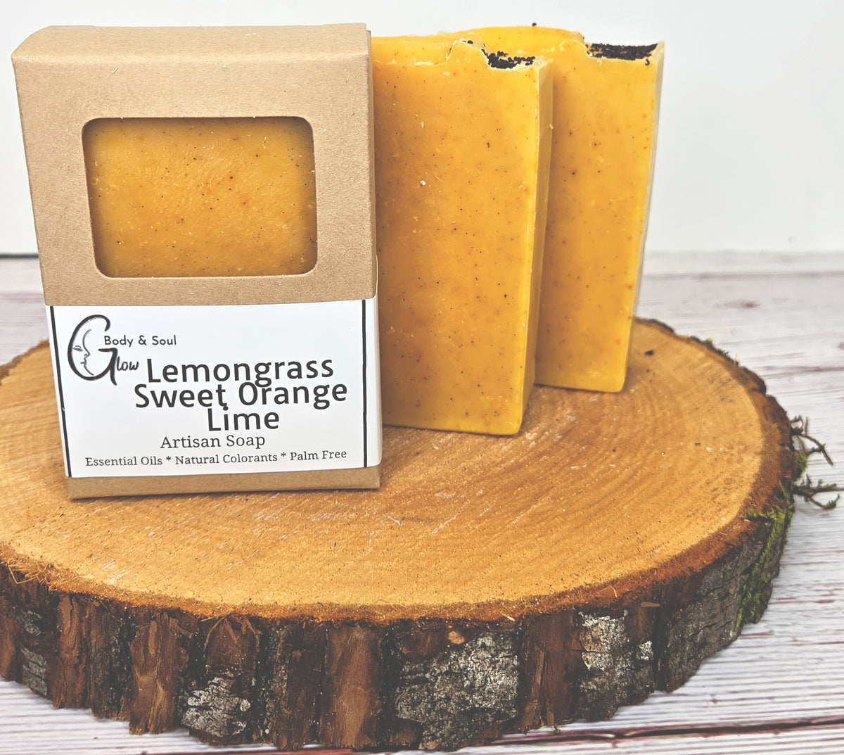 Lemongrass Sweet Orange and Lime Natural Palm Free Handmade Vegan Soap