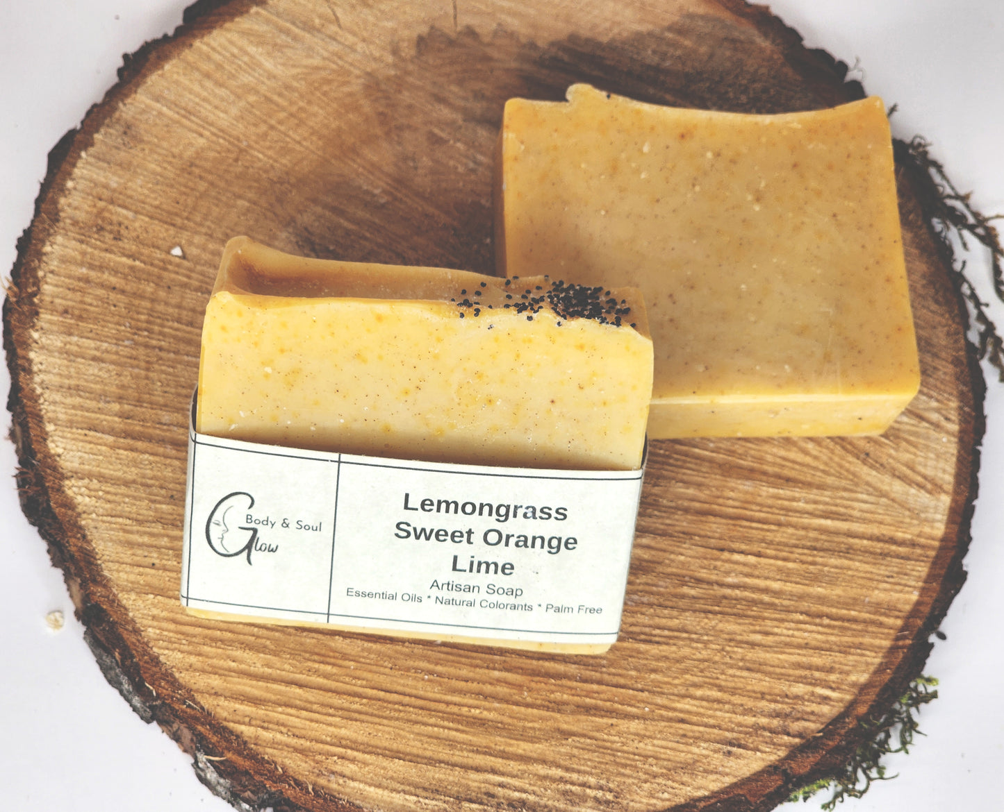 Lemongrass Sweet Orange and Lime Natural Palm Free Handmade Vegan Soap