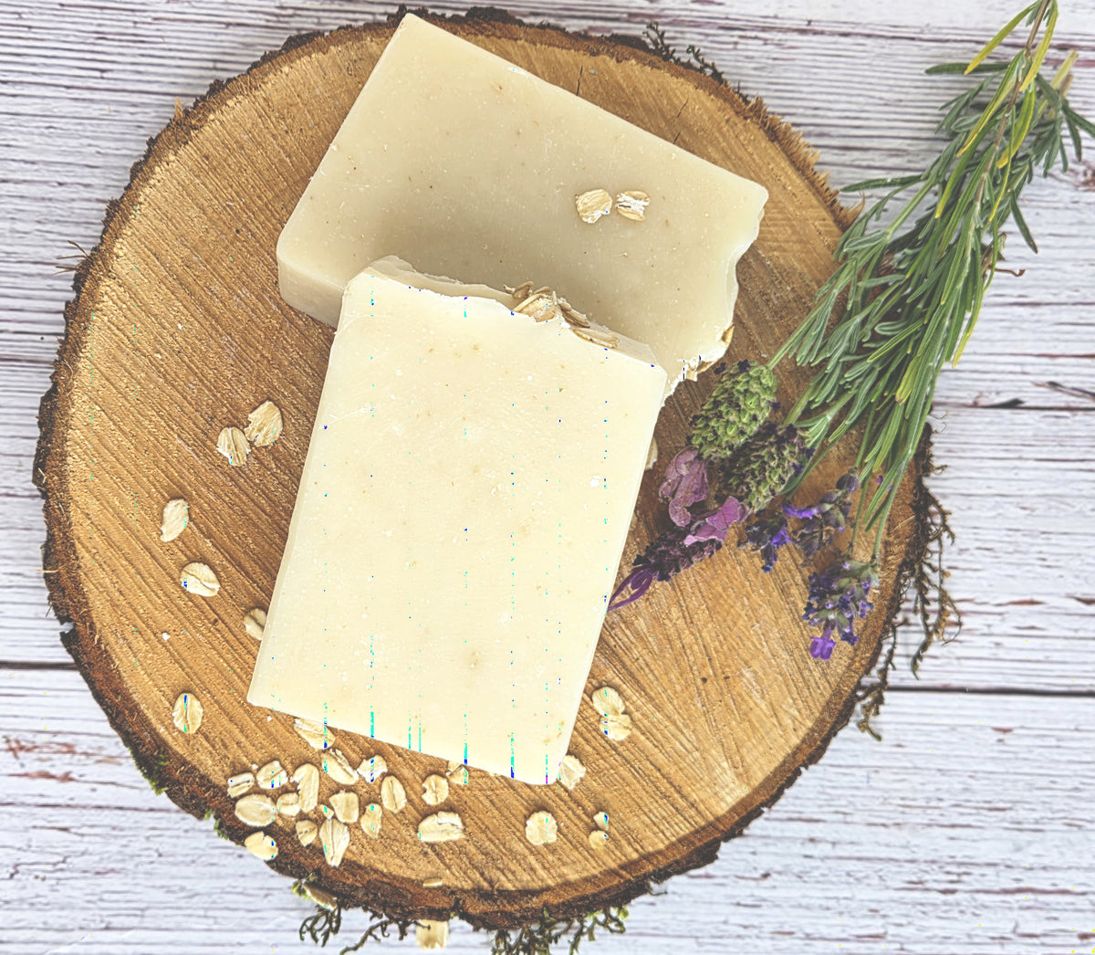 Oatmilk Lavender and Sage Natural Palm Free Handmade Vegan Soap