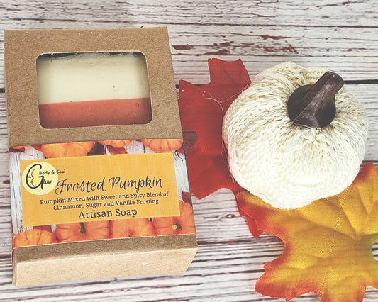 Frosted Pumpkin Handmade Cold Process Soap