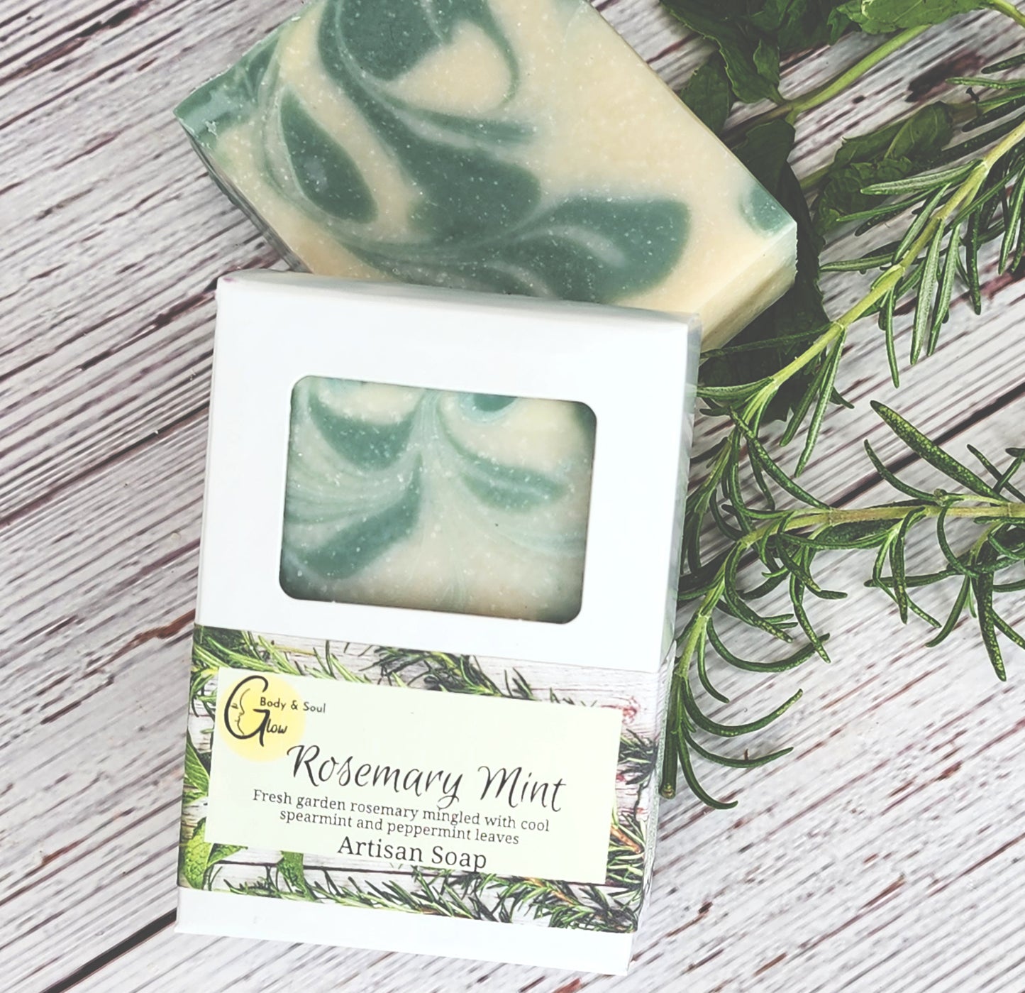 Rosemary Mint Soap Handmade Cold Process Soap