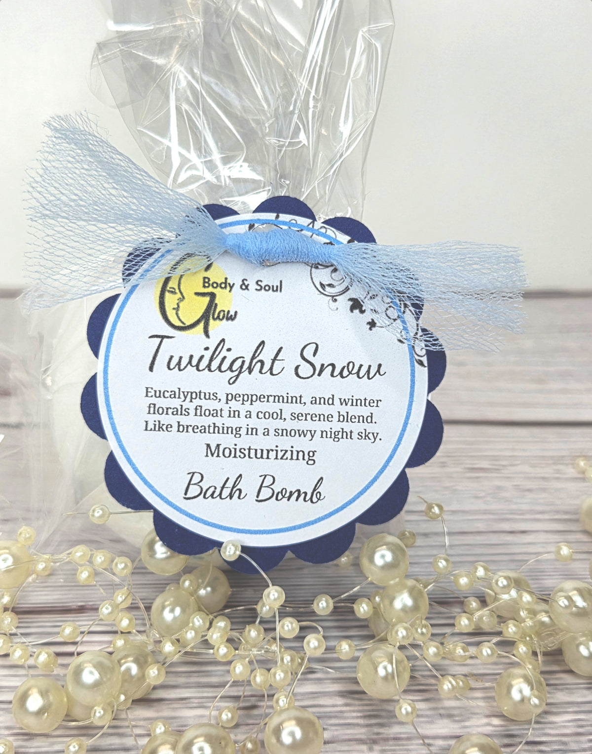 Twilight Snow Bath Bomb Fizzy Moisturizing Bath Bomb
