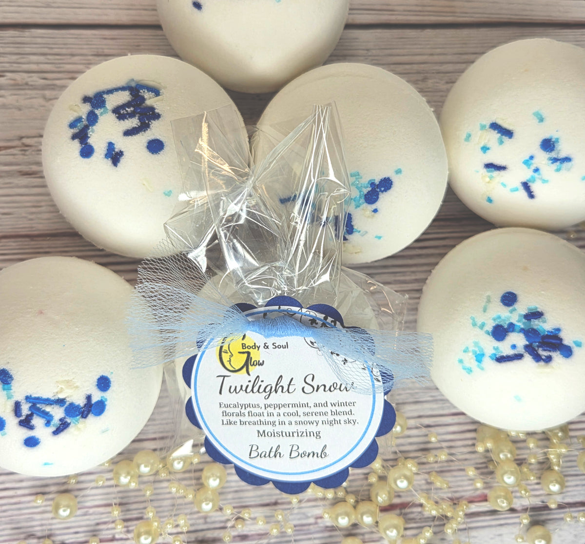 Twilight Snow Bath Bomb Fizzy Moisturizing Bath Bomb