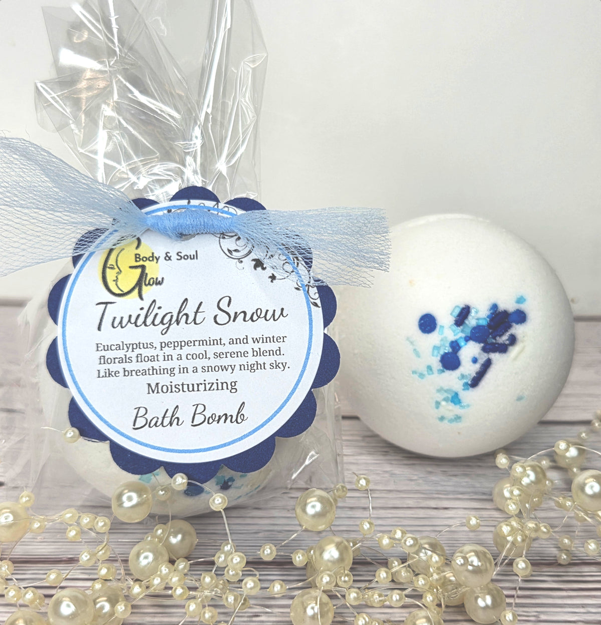 Twilight Snow Bath Bomb Fizzy Moisturizing Bath Bomb