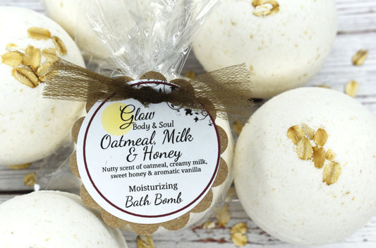 Oatmeal, Milk, and Honey Bath Bomb Fizzy