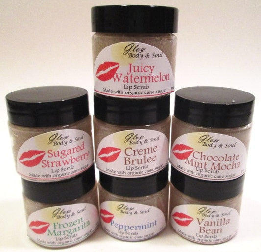 Lip Scrub Choose Your Flavor Organic Cane Sugar Lip Scrub 1oz.